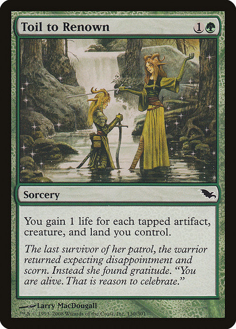 SHM: Toil to Renown (Foil)