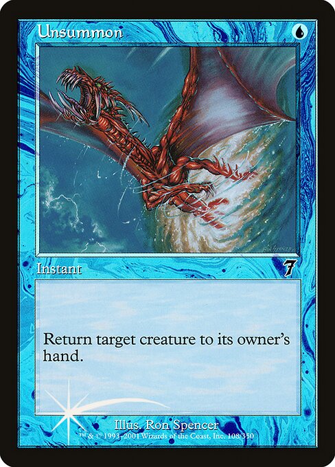 7ED: Unsummon (Foil)