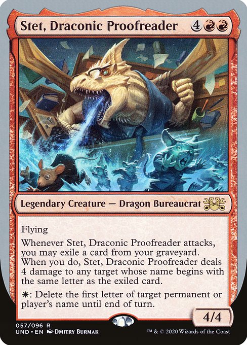 UND: Stet, Draconic Proofreader