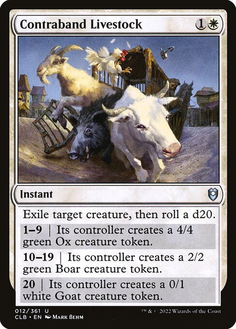 CLB: Contraband Livestock