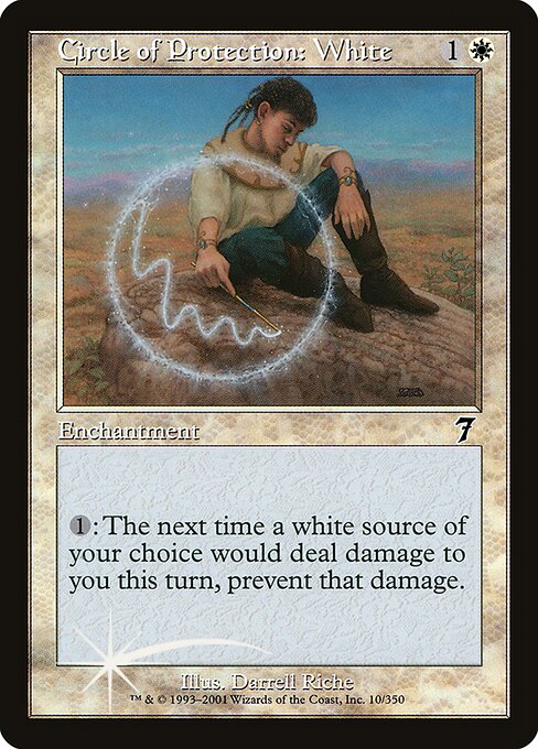 7ED: Circle of Protection: White (Foil)