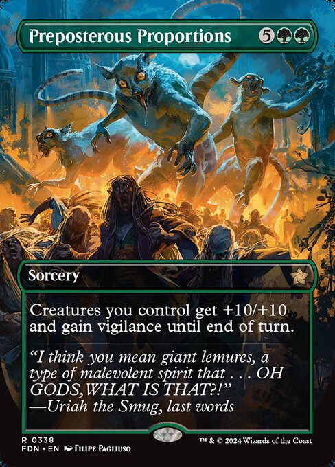 FDN: Preposterous Proportions (Borderless) (Foil)