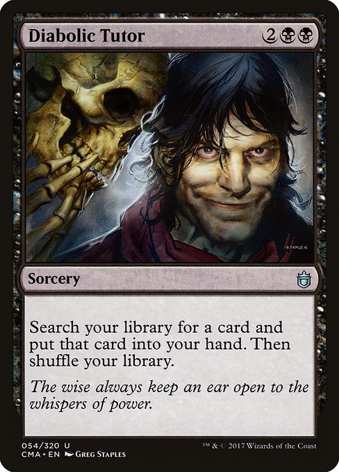 CMA: Diabolic Tutor