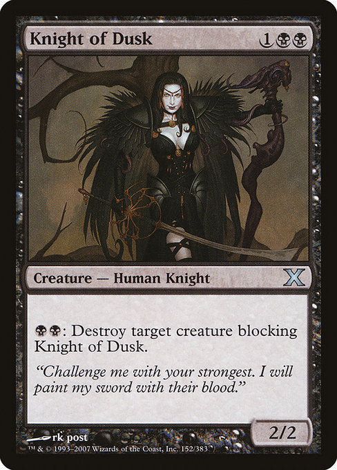 10E: Knight of Dusk (Foil)