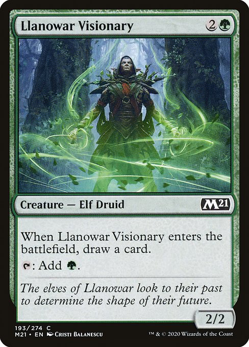 M21: Llanowar Visionary (Foil)