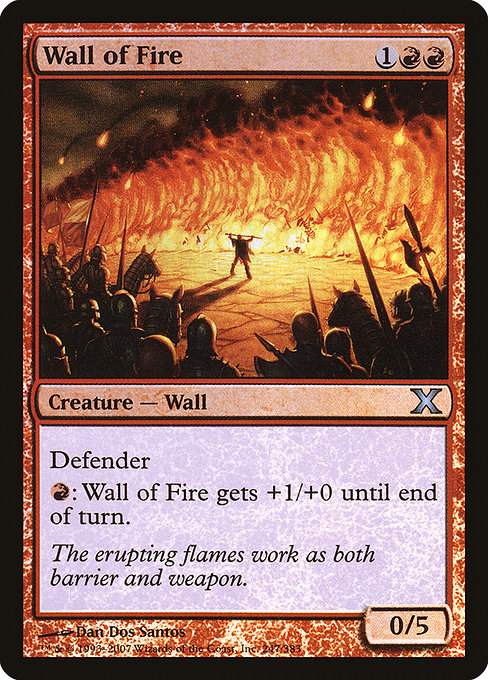 10E: Wall of Fire (Foil)