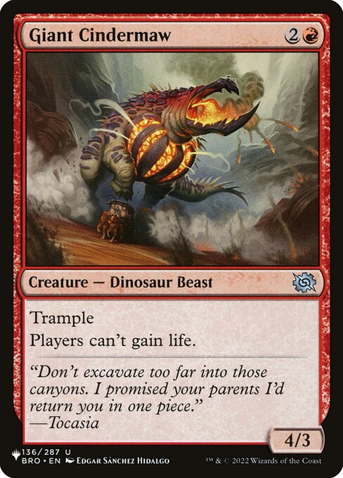PLST: Giant Cindermaw
