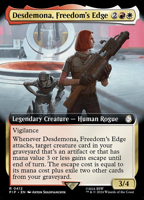 PIP: Desdemona, Freedom's Edge (Extended Art) (Foil)