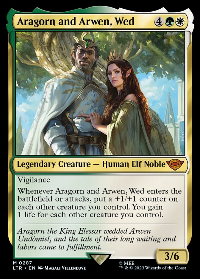 Aragorn and Arwen, Wed [Foil] :: LTR