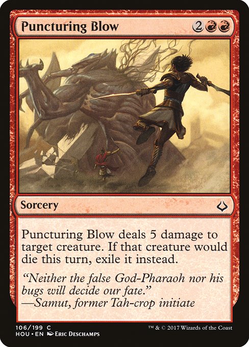 HOU: Puncturing Blow (Foil)