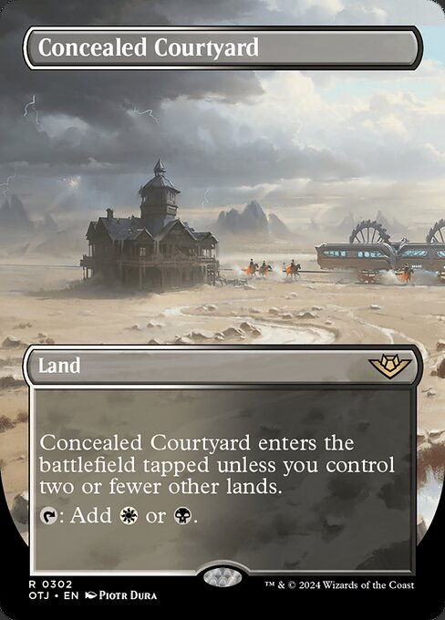 OTJ: Concealed Courtyard (Borderless) (Foil)