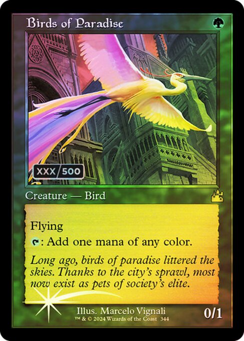 RVR: Birds of Paradise (Retro Frame) (Serial Numbered) (Foil)