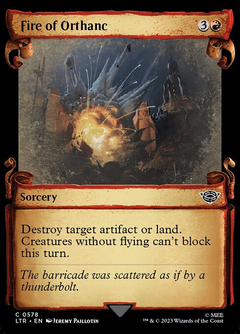 LTR: Fire of Orthanc (Showcase Scrolls) (Foil)