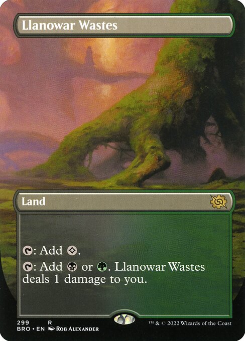 BRO: Llanowar Wastes (Borderless) (Foil)