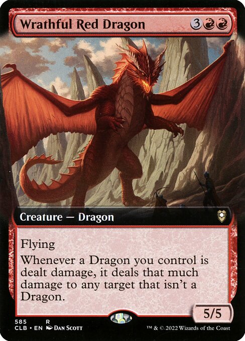 CLB: Wrathful Red Dragon (Extended Art) (Foil)