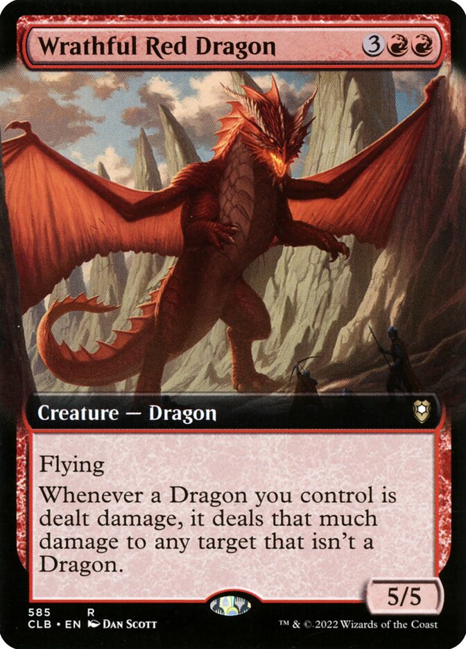 Wrathful Red Dragon (Extended Art) [Foil] :: CLB