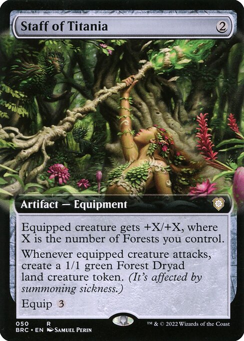 BRC: Staff of Titania (Extended Art) (Foil)