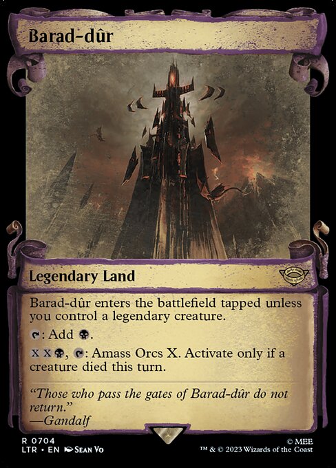 LTR: Barad-dur (Showcase Scrolls) (Foil)