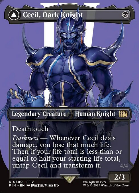 FIN: Cecil, Dark Knight (Borderless) (Foil)