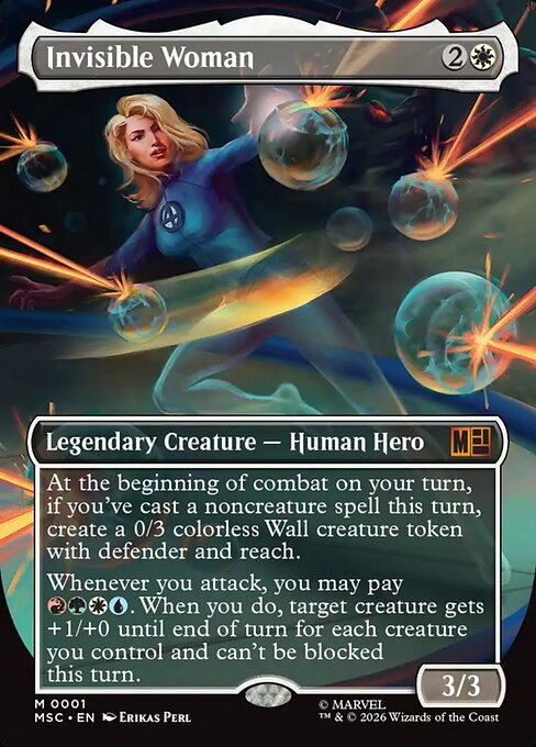 MSC: Invisible Woman (Borderless) (Foil)