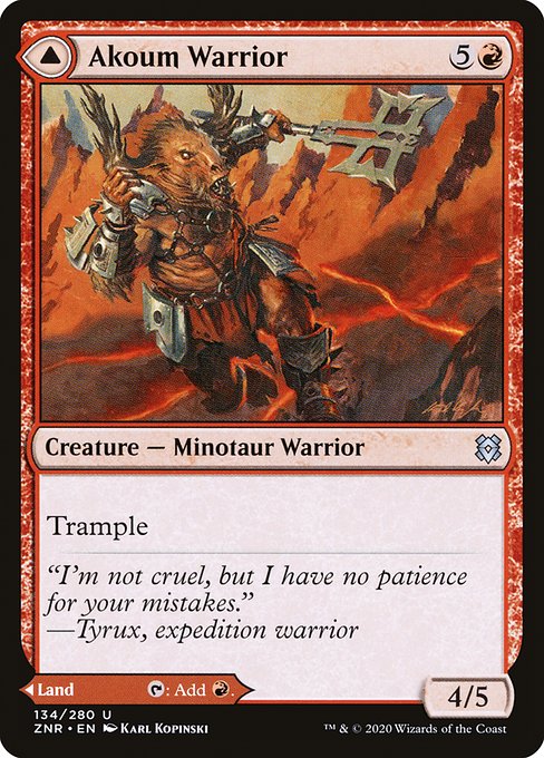 ZNR: Akoum Warrior (Foil)