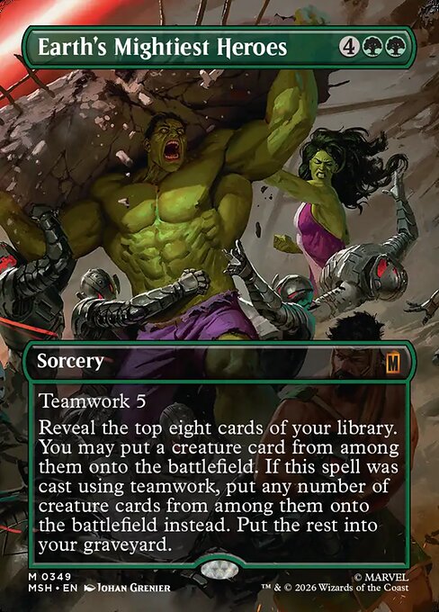 MSH: Earth's Mightiest Heroes (Borderless) (Foil)