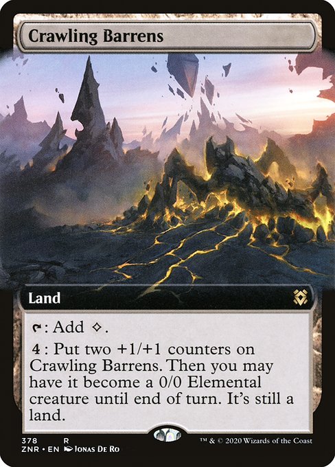 ZNR: Crawling Barrens (Extended Art) (Foil)