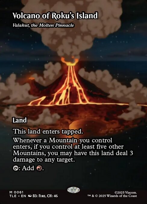 TLE: Volcano of Roku's Island - Valakut, the Molten Pinnacle (Foil)