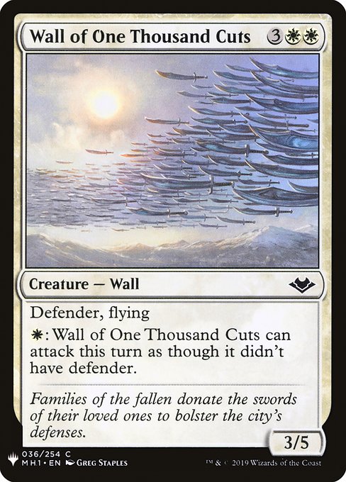 PLST: Wall of One Thousand Cuts