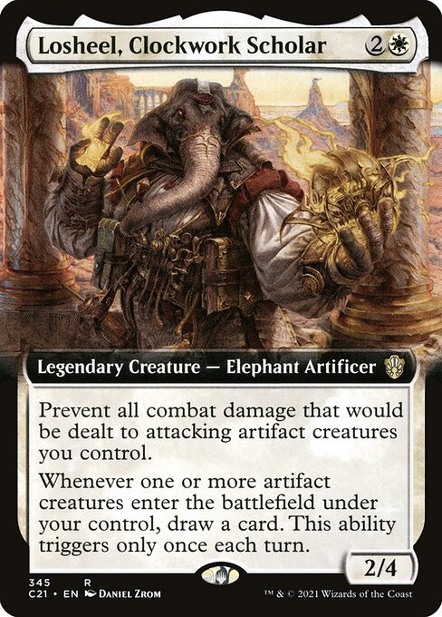 C21: Losheel, Clockwork Scholar (Extended Art)