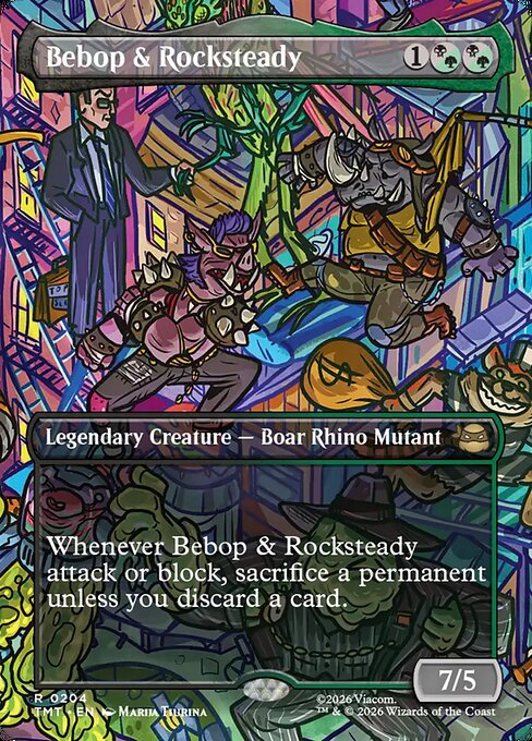 TMT: Bebop & Rocksteady (Borderless) (Foil)