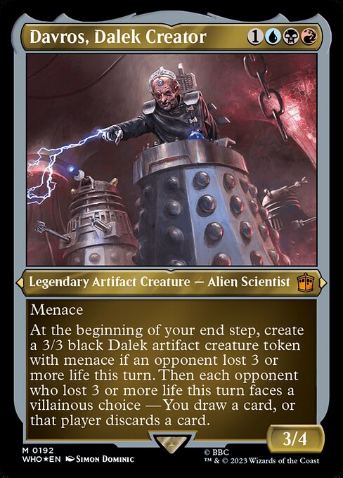 WHO: Davros, Dalek Creator (Display Commander) - Thick Stock