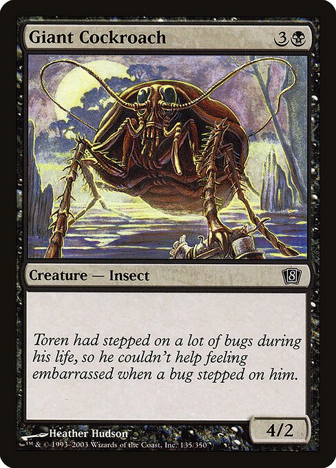 8ED: Giant Cockroach (Foil)
