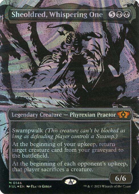 MUL: Sheoldred, Whispering One (Halo Foil)
