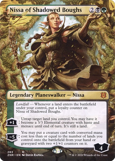 ZNR: Nissa of Shadowed Boughs (Borderless)