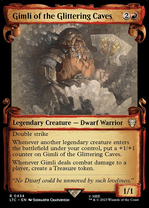 LTC: Gimli of the Glittering Caves (Showcase Scrolls) (Foil)