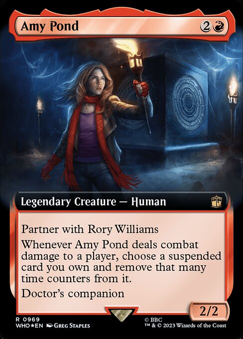 WHO: Amy Pond (Extended Art) (Surge Foil)