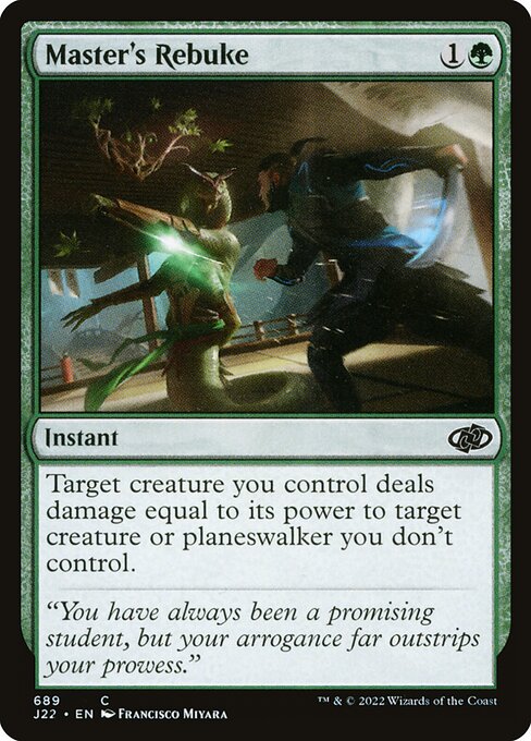 J22: Master's Rebuke