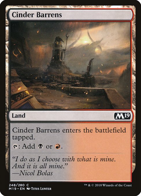 M19: Cinder Barrens