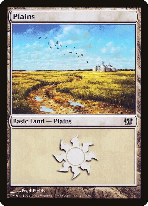 8ED: Plains (334) (Foil)