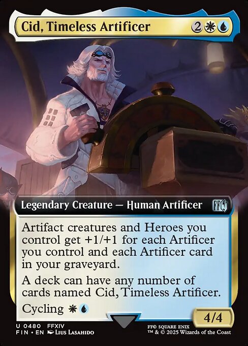 FIN: Cid, Timeless Artificer (Extended Art) (Foil)