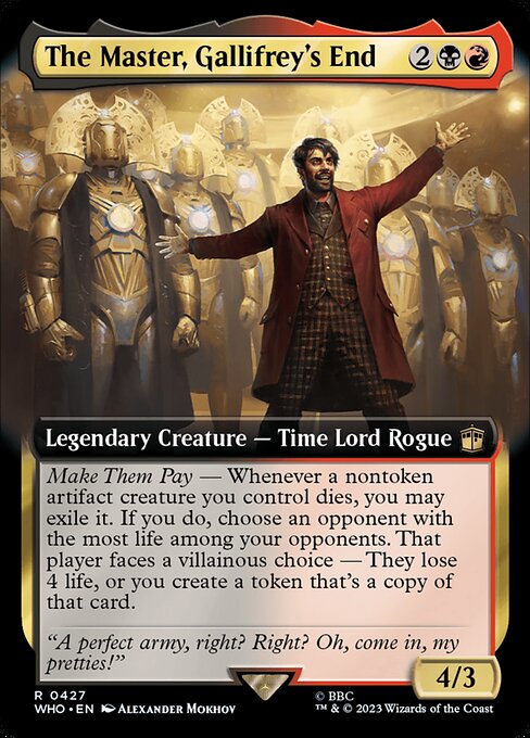 WHO: The Master, Gallifrey's End (Extended Art) (Foil)