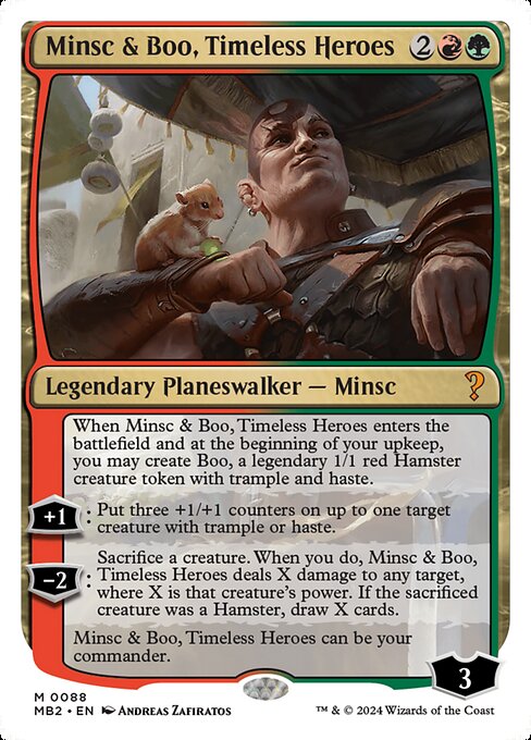 MB2: Minsc & Boo, Timeless Heroes (White Border)