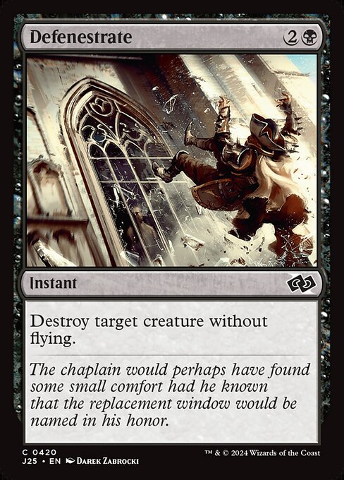 J25: Defenestrate