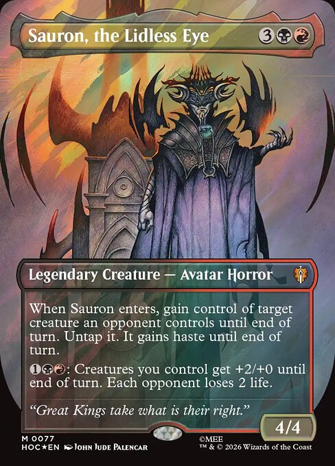 HOC: Sauron, the Lidless Eye (Borderless) (Surge Foil)