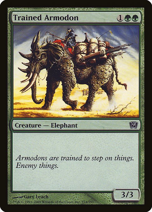 9ED: Trained Armodon (Foil)