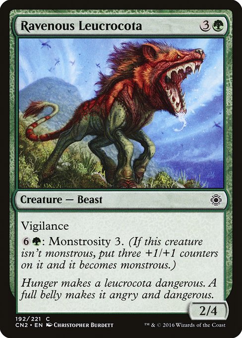 CN2: Ravenous Leucrocota (Foil)