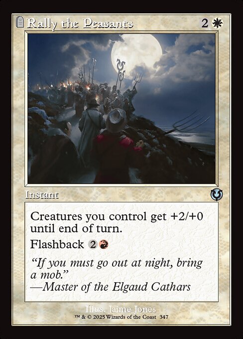 INR: Rally the Peasants (Retro Frame) (Foil)