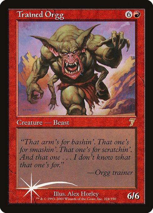 7ED: Trained Orgg (Foil)