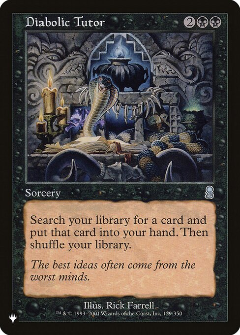 PLST: Diabolic Tutor